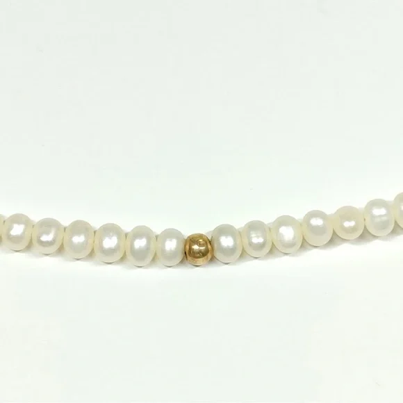 Pearl 14K Yellow Gold Necklace - Picture 6 of 9
